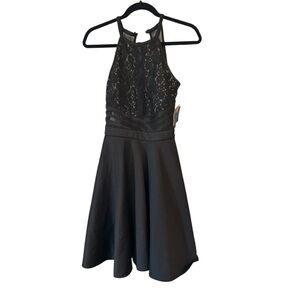 Morgan & Co. Black Lace Mini Dress